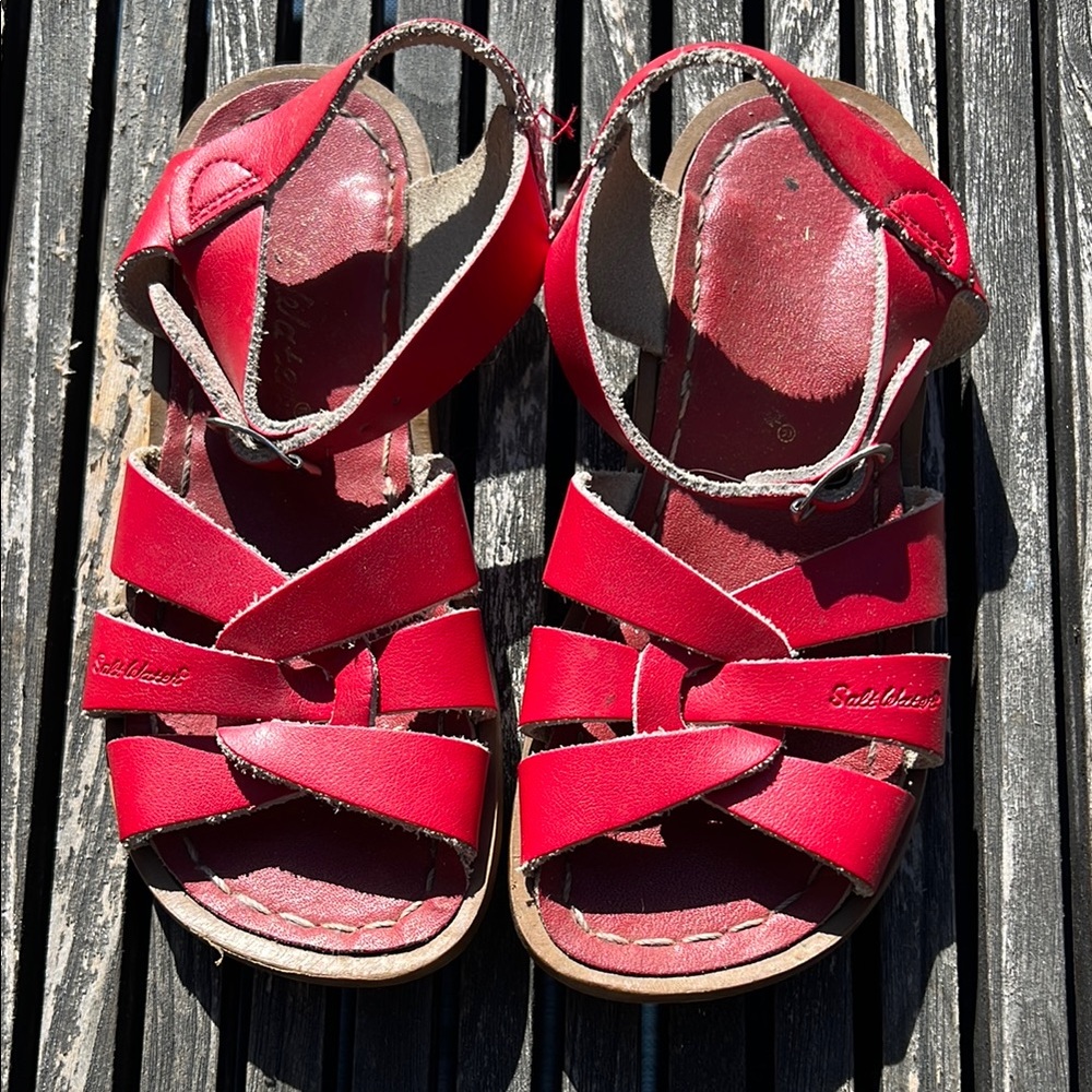 Salt Water Red Sandals